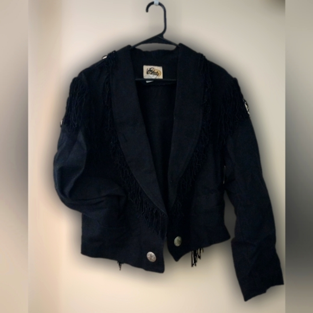 Suede fringe Western jacket